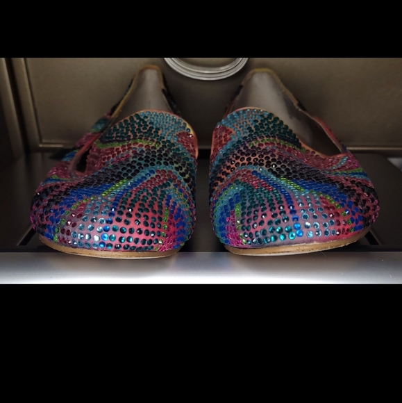 Steve Madden Concord Multi Colored Stone Flats Shoes Loafer Women Conncord - Picture 6 of 6
